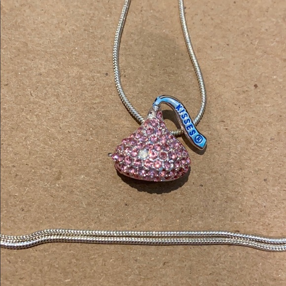 Sterling Silver Hershey Kisses Necklace - Picture 1 of 3